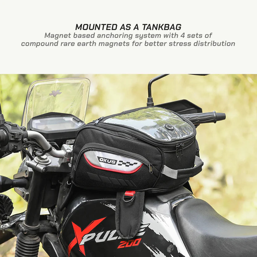 MOTORCYCLE TANK BAG OXUS (MAGNETIC) - VIATERRA
