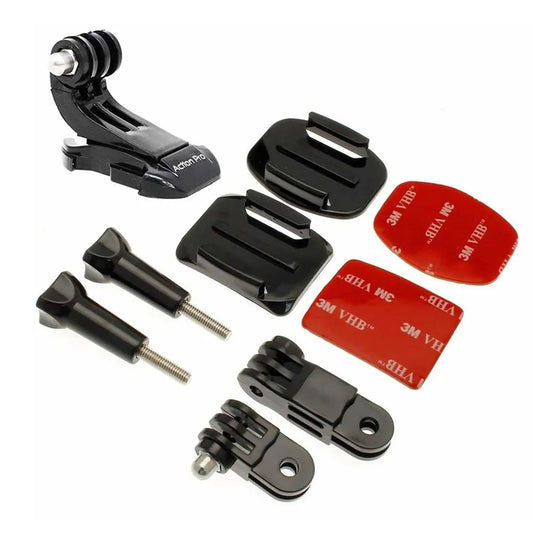 Helmet Mount Kit Front and Side Compatible with GoPro Hero 13 12 11 10 9 8 7 6 5 4 3+ 3 Yi 4K Eken SJCAM Noise and Other Action Camera
