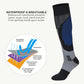 WATERPROOF SOCKS KNEE HIGH (BLUE/GRAY) - VIATERRA