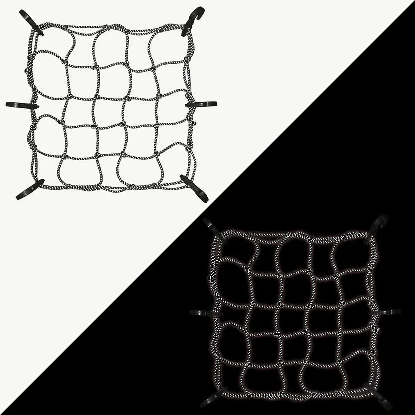 REFLECTIVE BUNGEE TIE DOWN NET (12″ X 12″) - VIATERRA