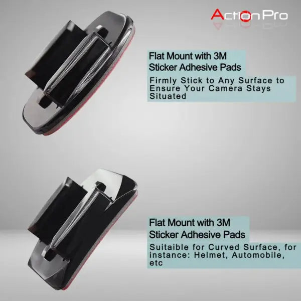 Helmet Mount Kit Front and Side Compatible with GoPro Hero 13 12 11 10 9 8 7 6 5 4 3+ 3 Yi 4K Eken SJCAM Noise and Other Action Camera