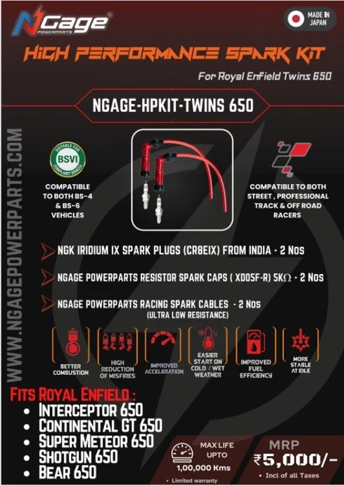 NGK Spark Kit Hero X Pulse 200 4V