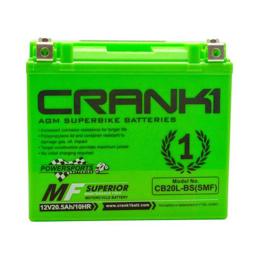 CRANK1 - Battery For INDIAN CHIEFTAIN DARK HORSE-CB20L-BS-CRANK1