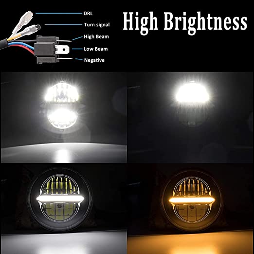 HJG MINUS DRL HEADLIGHT (7 INCH)