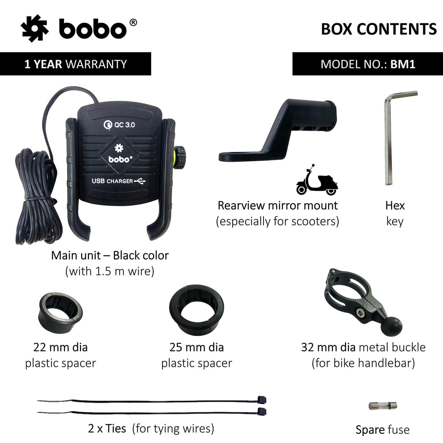 BOBO BM1 Jaw-Grip Bike Phone Holder