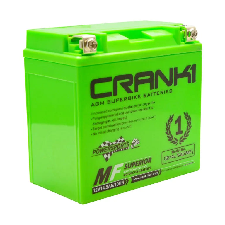 CRANK1 - Battery For HARLEY DAVIDSON SUPERLOW 883-CB14L-BS-CRANK1